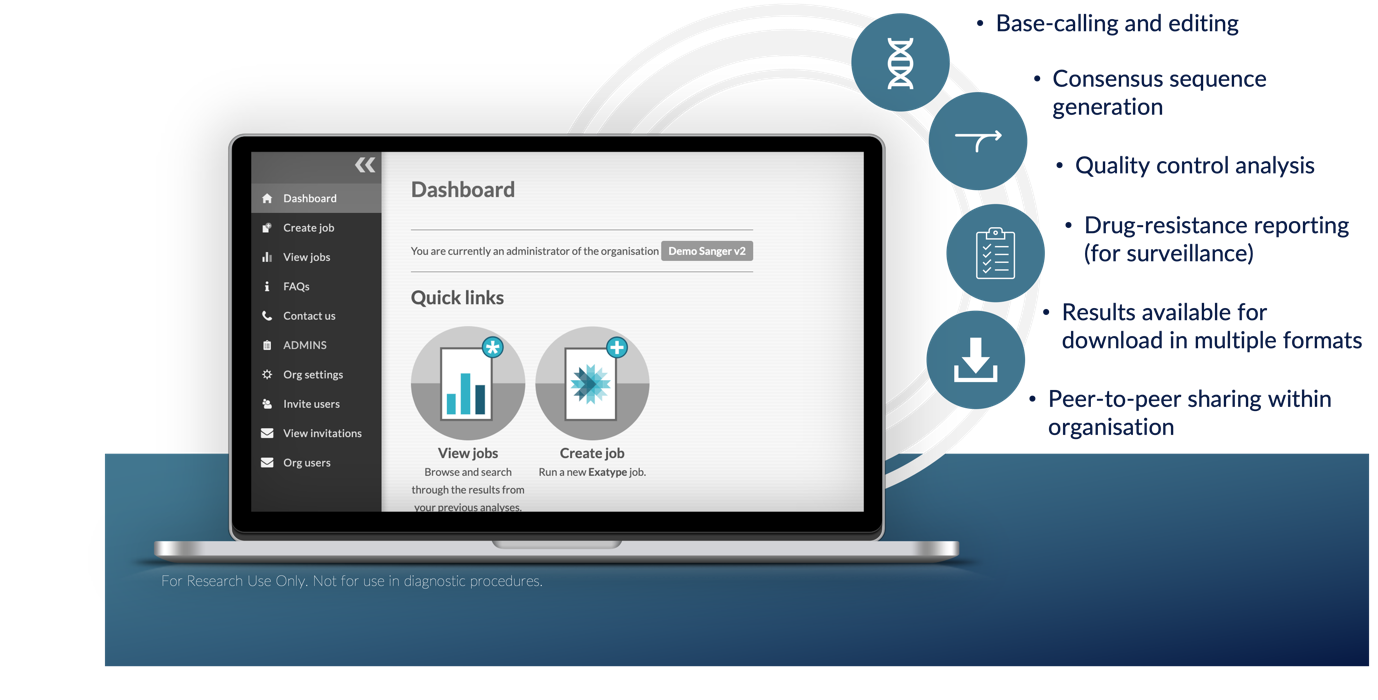 Exatype Sanger Dashboard